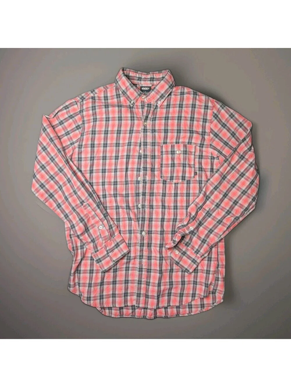 Vintage Nike 6.0 button up shirt Flannel Red Black Plaid Medium